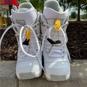 Burton Kids Snow Boots - White and Yellow